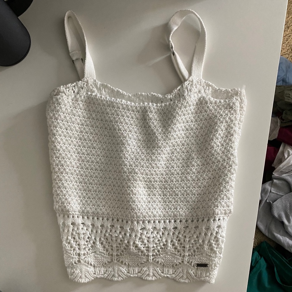 Hollister White tank top
